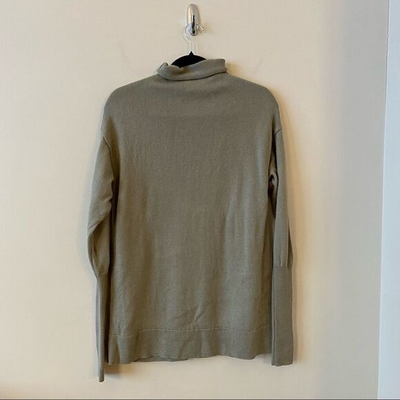 ARITZIA-WILFRED Cyprie Long Sweater-Dry Green Basil (Size:Small) - Picture 2 of 16